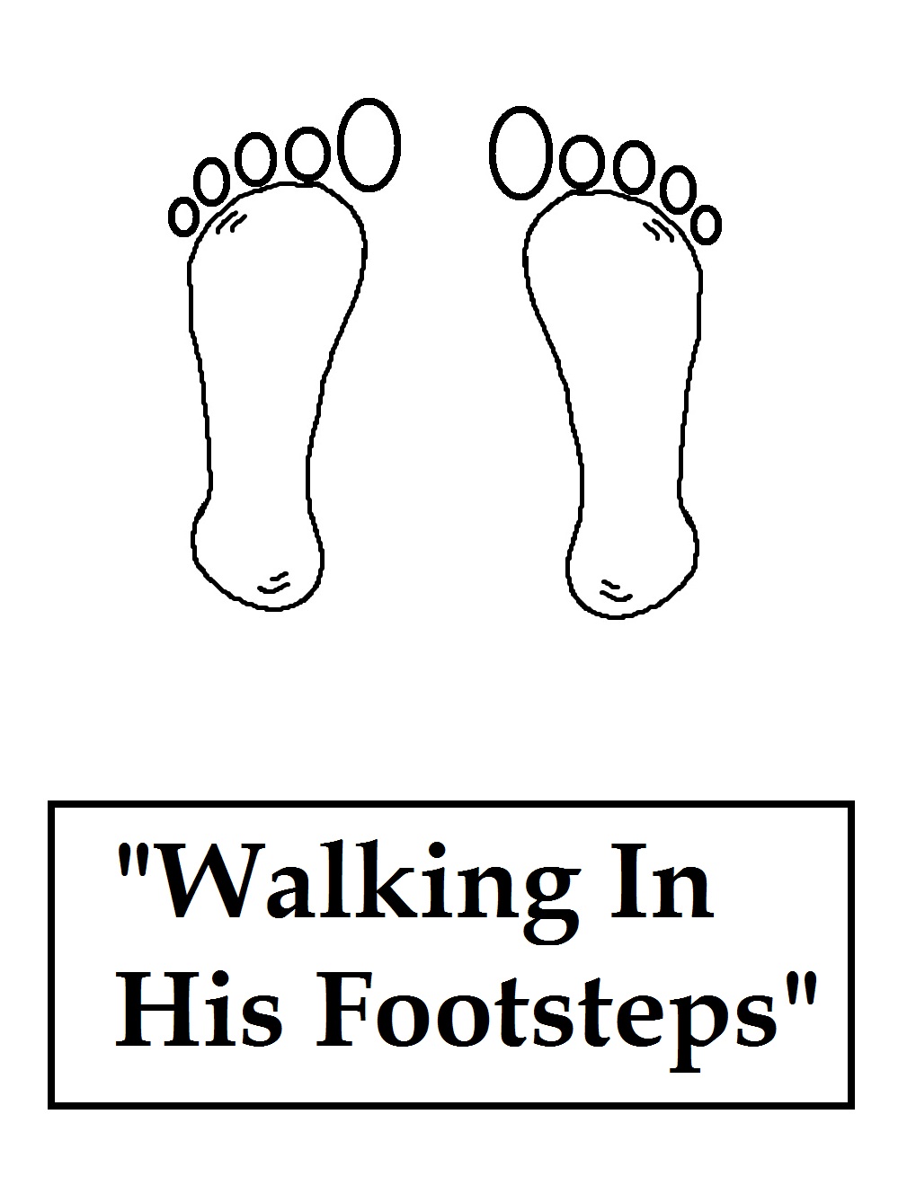 Walking Feet Coloring Pages